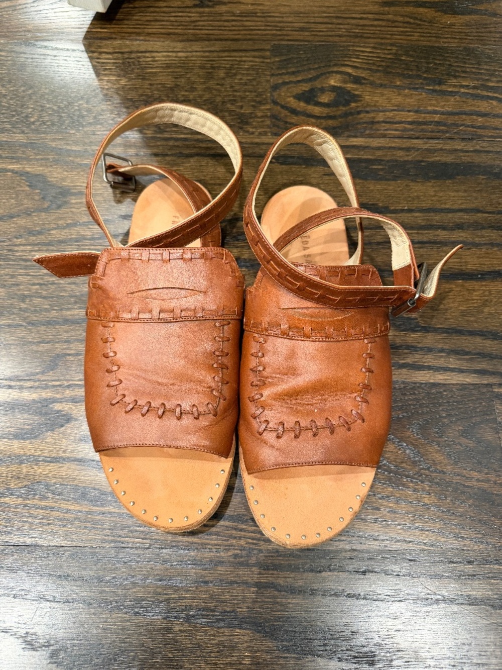 Freda Salvador ankle wrap sandals